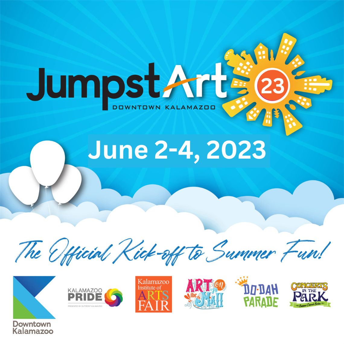 Graphic promotion for 2023 JumpstART weekend