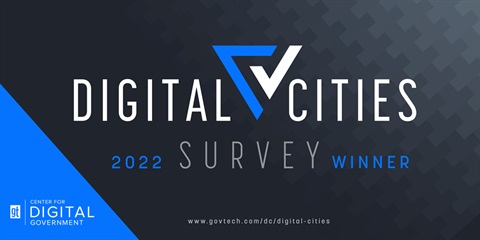 2022 Digital Cities Winner Badge Graphic