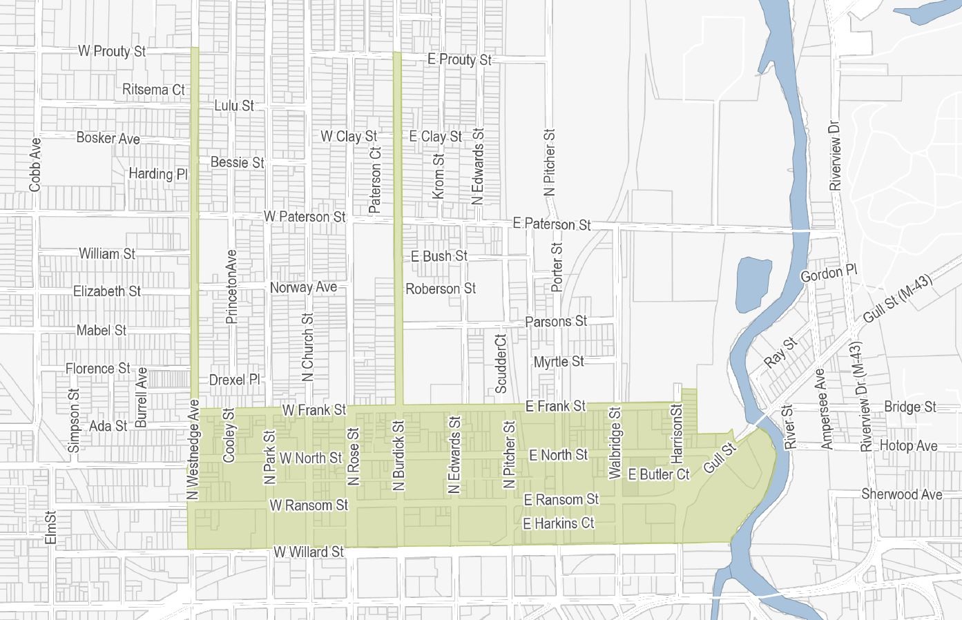 Northside Cultural Business District Authority Map