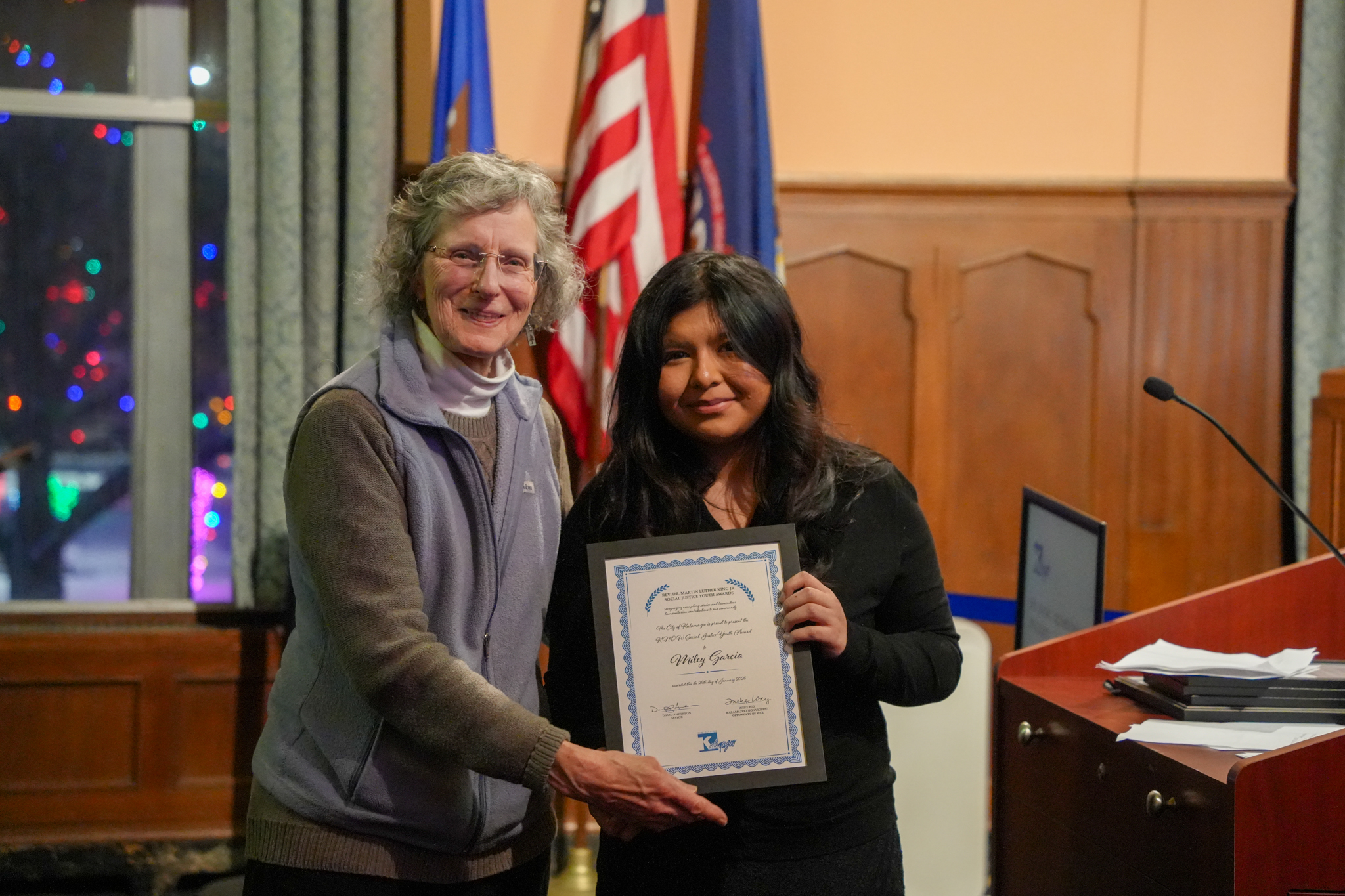 Photo of Social Justice Youth Award Winner Miley Garcia