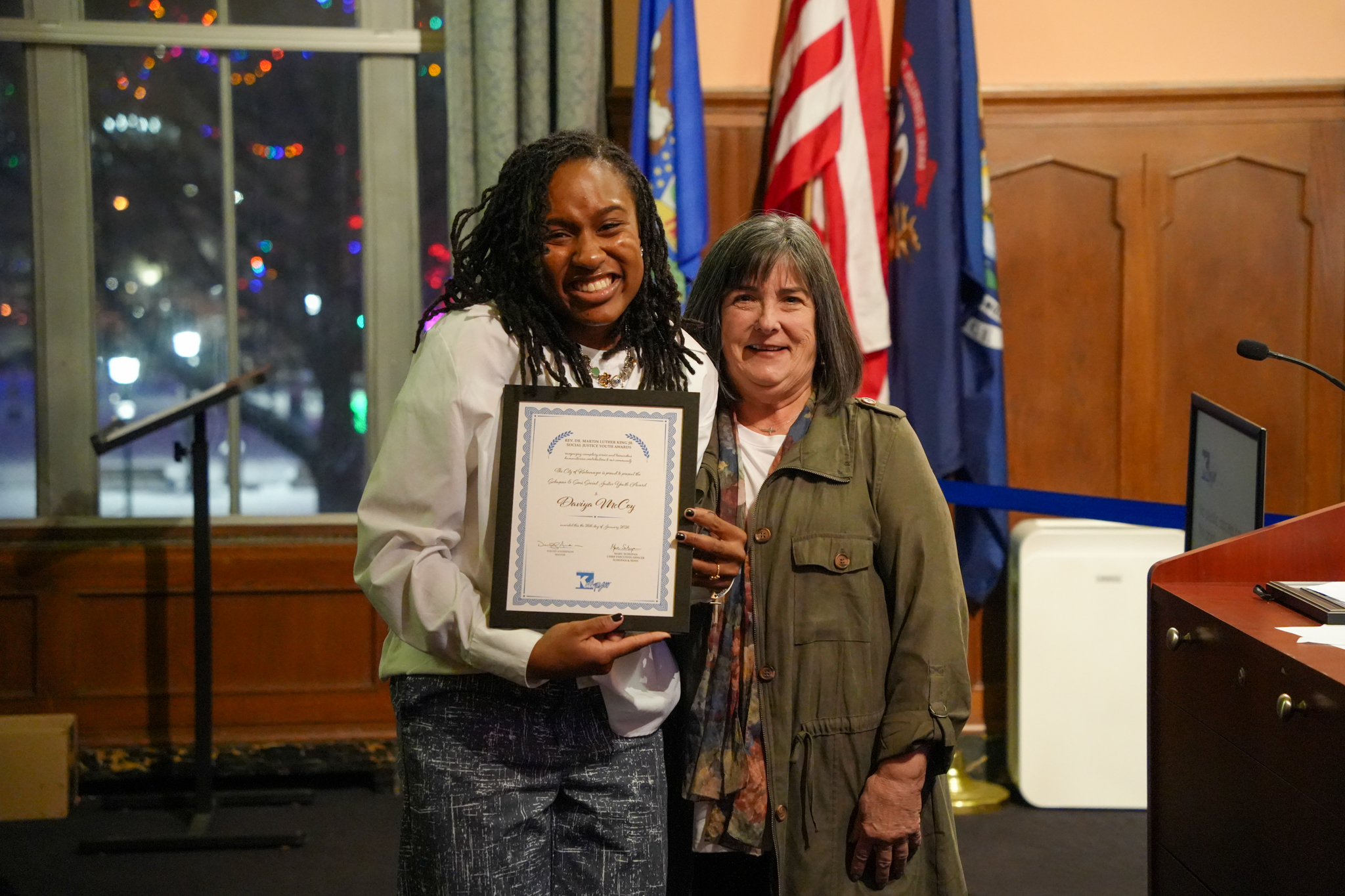 Photo of Social Justice Youth Award Winner Daviya McCoy