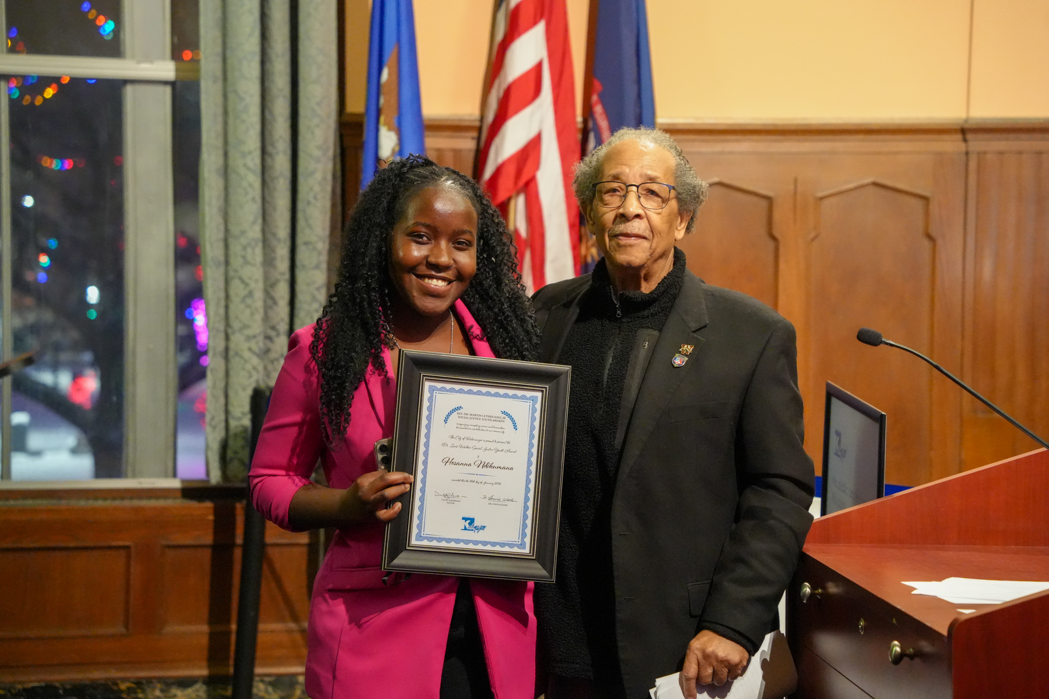 Photo of Social Justice Youth Award Winner Hosanna Ndikumana