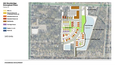 322 Stockbridge Proposed Site Layout, Option B