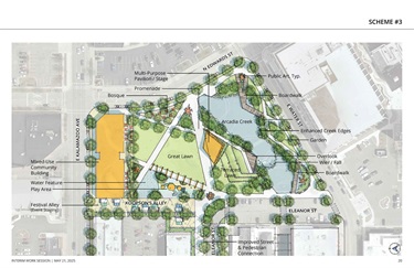 Arcadia Creek Festival Place Design Concept 3