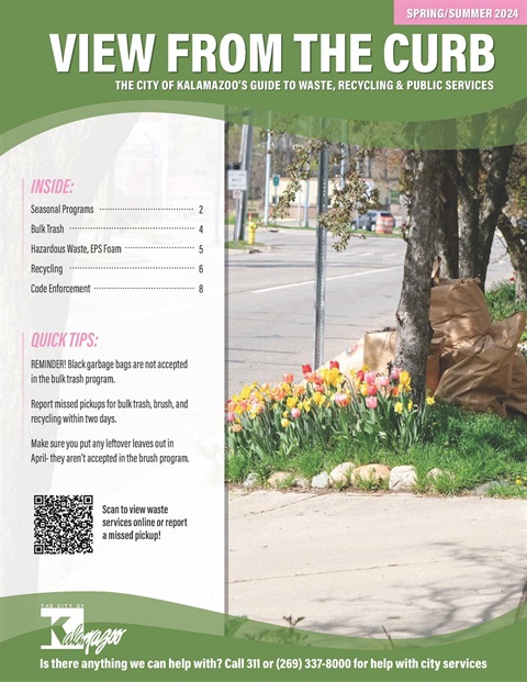 Cover of a Spring View from the Curb newsletter